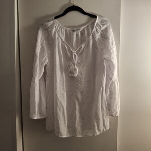 Counterparts Women' White Peasant Blouse